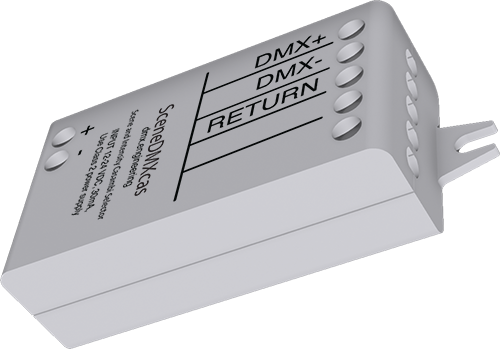 SceneDMXcas two-channel DMX Casambi scene gateway
